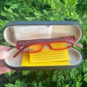 100% authentic FENDI Reading Glasses • Red • NEW w/ COA
• Office Siren 🚨 😎😍